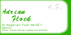 adrian flock business card